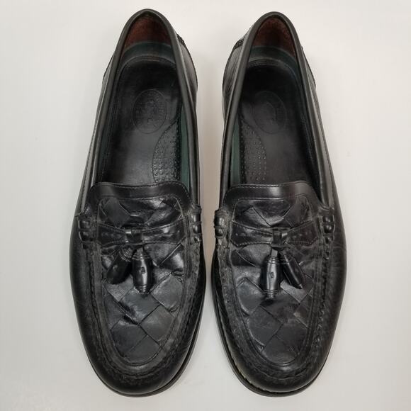 H. S. Trask Men\'s Tassel Woven Leather Loafers Size 9 main image 9